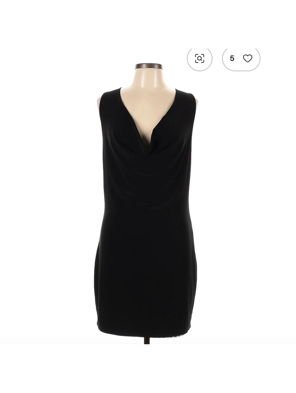 Cache Black Sleeveless Casual Dress Size L
